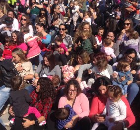 Good news: Εκατοντάδες μητέρες θήλασαν τα μωρά τους στο Ζάππειο (φωτό) - Αυξημένα τα ποσοστά στην Ελλάδα 