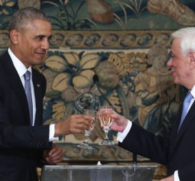 Tο επίσημο δείπνο προς τιμήν του Αμερικανού προέδρου - Ομπάμα: "Θα έχετε πάντα τη φιλία μας" 