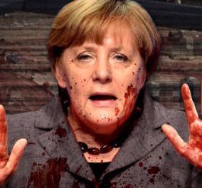 Σάλος στο Βερολίνο: Ο ακροδεξιός Γκέερτ Βίλντερς πόσταρε φωτό της Μέρκελ με αίμα στα χέρια