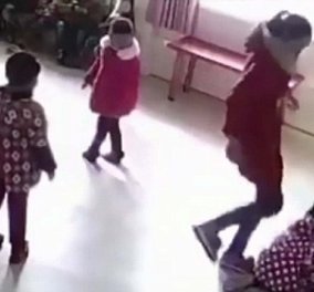 To βίντεο της οργής: Νηπιαγωγός κλωτσάει μικρά παιδιά επειδή δεν μπορούν να θυμηθούν τη χορογραφία