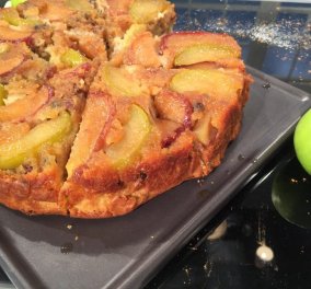 Κάτι ιδιαίτερο για σήμερα από την Αργυρώ μας: Δοκιμάστε την αναποδογυριστή μηλόπιτα 