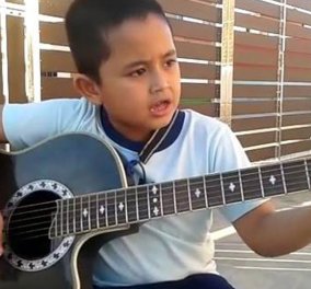Βίντεο: Ο χαριτωμένος 7χρονος Azry ερμηνεύει με τον δικό του τρόπο ένα τραγούδι των Metallica