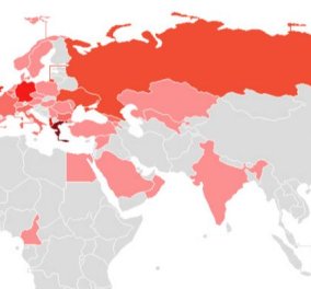 Να ο χάρτης που μας δείχνει πόσοι και πού είναι οι Έλληνες του εξωτερικού