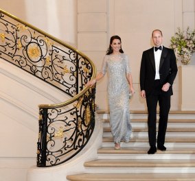 Ουίλιαμ και Κέιτ στο Παρίσι: Ξέχασαν το ξανθό μανεκέν του άτακτου  - Glamorous εμφανίσεις η Πριγκίπισσα 