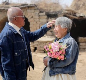 80άρηδες Κινέζοι φωτογραφίζονται σαν νύφη & γαμπρός 40 χρόνια μετά την ημέρα του γάμου τους