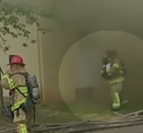 Σοκαριστικό βίντεο: Πατέρας για να σώσει το 2 μηνών παιδί του από την πυρκαγιά το πέταξε από το 2ο όροφο πολυκατοικίας