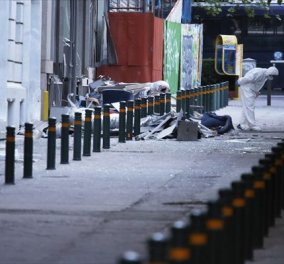 Έκρηξη βόμβας στη Eurobank: Ο φύλακας είδε δύο άτομα να αφήνουν την τσάντα - Φωτό