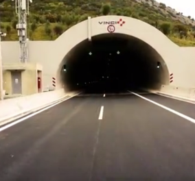 Βίντεο: Ο νέος δρόμος με τις σήραγγες στα Τέμπη μέσα από πλάνα που συναρπάζουν