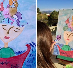 Τοp mini woman 8χρονη μαθήτρια: Ζωγράφισε την Ευρώπη όπως την ονειρεύεται και βραβεύτηκε