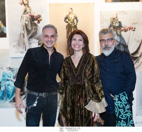 Φωτογραφίες από τα εγκαίνια της έκθεσης Orlando Dassios Kyris στην Evripides Art Gallery
