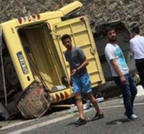 Τουρκία: 20 νεκροί από εκτροπή τουριστικού λεωφορείου στην Μαρμαρίδα