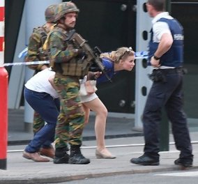 Βίντεο ντοκουμέντο απο την έκρηξη στις Βρυξέλλες: Θα τίναζε στον αέρα τον σιδηροδρομικό σταθμό- Νεκρός ο δράστης;