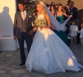 Μύκονος: Οι φωτό & τα βίντεο από τον υπέροχο γάμο της Δούκισσας Νομικού & του Δημήτρη Θεοδωρίδη 
