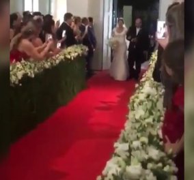 Ξεκαρδιστικό βίντεο: Άγαρμπη συγγενής καταστρέφει την διακόσμηση τη στιγμή που η νύφη μπαίνει στην εκκλησία