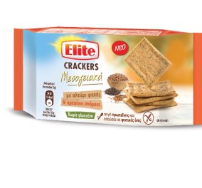 Νέα Πρωτοποριακά Elite Crackers Μεσογειακά με αλεύρι φακής - Γεύσεις με ελιές Καλαμών αλλά και φαγόπυρο ή αμάρανθο
