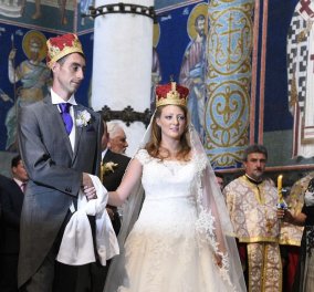 Βασιλικός γάμος στην Σερβία: Ο πρίγκιπας Djordje παντρεύτηκε την αγαπημένη του Fallon Rayman σε παραδοσιακή τελετή – φωτό