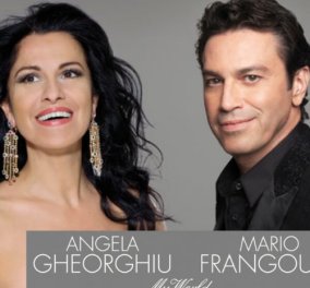 O Μάριος Φραγκούλης και η μεγαλύτερη σύγχρονη σταρ της όπερας Angela Gheorghiu στο Ηρώδειο στις 23 Σεπτεμβρίου 2017