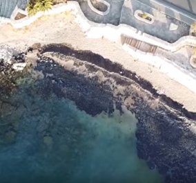 Απίστευτο βίντεο: Drone καταγράφει την περιβαλλοντική ρύπανση στη Σαλαμίνα (ΒΙΝΤΕΟ)