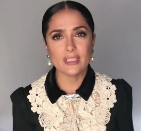 100.000 δολάρια η Μεξικάνα Σάλμα Χάγιεκ στους σεισμοπαθείς της πατρίδας της -: δώστε κι  εσείς λέει – βίντεο
