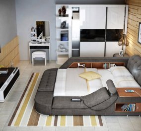 Αυτό είναι το κρεβάτι - σαλόνι - γραφείο - σπα: Όλα σε 1 και σε πολλά χρώματα