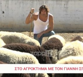 O Γιάννης Σπαλιάρας έχει το δικό του αγρόκτημα: σκάβει, οργώνει και βόσκει πρόβατα (ΒΙΝΤΕΟ)