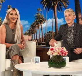 Η Kim Kardashian αποκάλυψε κατά λάθος στην Ellen DeGeneres το φύλο του τρίτου της παιδιού (ΒΙΝΤΕΟ)