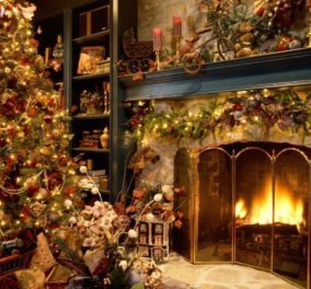 40 ιδέες για ένα vintage Χριστουγεννιάτικο δέντρο! Ρομαντική ατμόσφαιρα και ζεστή κουβεντούλα δίπλα στο τζάκι