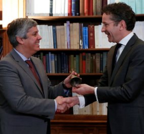 O Ντάισελμπλουμ έδωσε το καμπανάκι του Eurogroup στον Σεντένο (ΦΩΤΟ - ΒΙΝΤΕΟ)