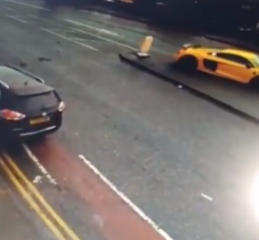 Απίστευτο βίντεο με σπόρ αυτοκίνητο: Σήκωσε τζιπ στον αέρα την παραμονή της Πρωτοχρονιάς 