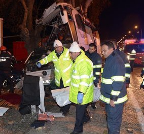 Τραγωδία στην Τουρκία: 11 νεκροί και 46 τραυματίες σε δυστύχημα με λεωφορείο (ΦΩΤΟ)  