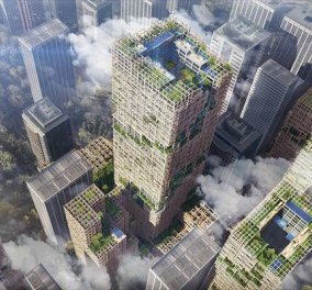 Σχέδια για ανέγερση ουρανοξύστη 350 μέτρων από ξύλο στο Τόκιο - Θα είναι ο πιο ψηλός & θα έχει 70 ορόφους 