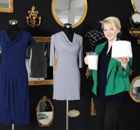 Top Woman η σχεδιάστρια μόδας Άνκε Ντόμασκε: Φτιάχνει ρούχα από ληγμένο γάλα (ΦΩΤΟ - ΒΙΝΤΕΟ)
