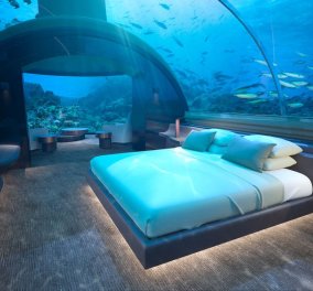 Ξενοδοχείο ανοίγει την πρώτη υποβρύχια βίλα 5 αστέρων: Επισκέπτες θα απολαμβάνουν τη θέα του Ινδικού Ωκεανού (ΦΩΤΟ - ΒΙΝΤΕΟ) 