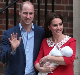 Οι φωτό των γαλαζοαίματων στο μαιευτήριο: Ο Πρίγκιπας Γουίλιαμ συνοδεύει τα παιδιά του να δουν το νεογέννητο αδελφάκι τους