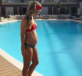 Διακοπές στην Κρήτη για εγκυμονούσα Βρετανίδα σταρ- Οι πόζες της με μαγιό & ο ενθουσιασμός της με τα Χανιά! 