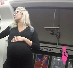 Βίντεο: Έγκυος στο μετρό του Λονδίνου με καύσωνα - Πόσοι σηκώθηκαν από τη θέση τους; 