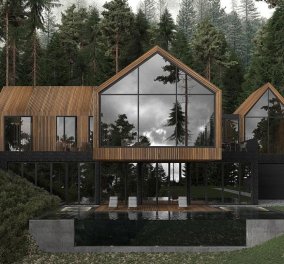  Θαυμάστε την αρχιτεκτονική δημιουργία της Dinara Yusupova: Απίθανες λήψεις από ξύλινο σπίτι σε δάσος της Ουκρανίας (ΦΩΤΟ)  