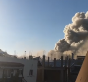 Μεγάλη πυρκαγιά στο πανεπιστήμιο της Κρήτης: Πυκνοί καπνοί "έπνιξαν" την περιοχή - Ανησυχία κοντά στο νοσοκομείο (φωτο-βιντεο)