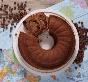 Πρωτότυπο κέικ με καφέ από τον Στέλιο Παρλιάρο