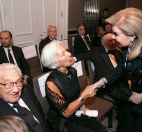 Η Μαριάννα Βαρδινογιάννη με τον Χένρι Κίσινγκερ και την Κριστίν Λαγκάρντ στα βραβεία του «Appeal of Conscience» Foundation (Φωτό)
