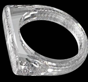  Δαχτυλίδι εξ ολοκλήρου φτιαγμένο από ένα και μόνο διαμάντι με design της Apple! (φωτό)
