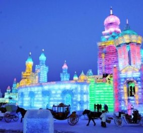 Κίνα: Άνοιξε για 20ή συνεχόμενη χρονιά το πάρκο πάγου και χιονιού στο Χαρμπίν