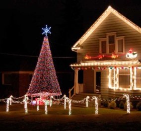 Τα χριστουγεννιάτικα λαμπάκια θα φώτιζαν μία μικρή χώρα για 1 χρόνο - Τόση ενέργεια καταναλώνουν οι Αμερικάνοι τα Χριστούγεννα