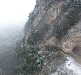 Το φαράγγι του Αχέροντα κατά την διάρκεια χιονοθύελλας – Ένα μαγικό βίντεο 