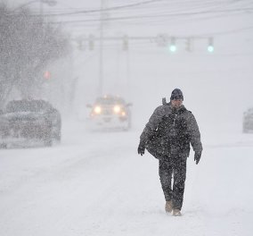 Απίστευτο βίντεο με τα ακραία καιρικά φαινόμενα στις ΗΠΑ: Εικόνες με την χειμερινή καταιγίδα που κατακλύζει τα πάντα     