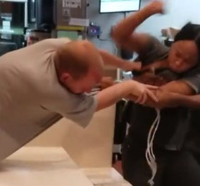 Σοκαριστικό: Άνδρας επιτέθηκε σε υπάλληλο των Mc Donald's για ένα... καλαμάκι (βίντεο)