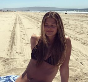 Η Αμαλία Κωστοπούλου απλώνει το κορμί – σπαθί της σε παραλία του Λος Άντζελες & δηλώνει ερωτευμένη με τη νέα της ζωή