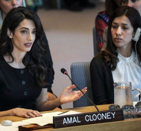 Η απόλυτη top woman Αμάλ Κλούνεΐ μίλησε στον ΟΗΕ και συνεπήρε με ομιλία και στυλ (φώτο-βίντεο)