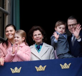Κούκλες η πριγκίπισσα Βικτώρια & η κόρη της Εστέλ στα ροζ - Γιόρτασαν τα γενέθλια του βασιλιά της Σουηδίας Κάρολου - Γουστάβου (φώτο)