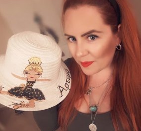 Made in Greece τα καπέλα της Αιμιλίας Κουβέλη: Περίτεχνα, ζωγραφισμένα στο χέρι με έμπνευση από τη φύση & το ελληνικό καλοκαίρι 